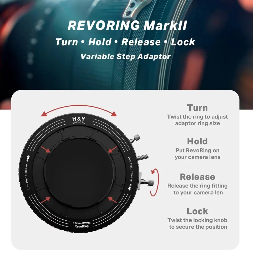 ฟิลเตอร์ H&Y - Revoring Mark II Variable Adapter filter VND+CPL
